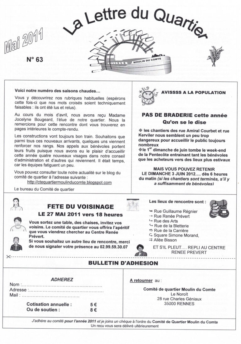 Lire la suite à propos de l’article Lettre de quartier n°63